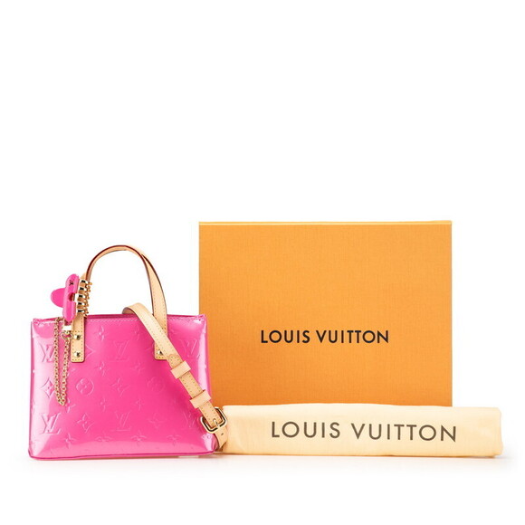 Louis Vuitton Vernis Reed Handbag Shoulder Bag Neo Pink Patent Leather - Picture 9 of 9